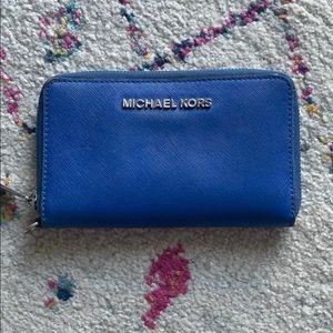 Blue Michael Kors Wallet (without strap)